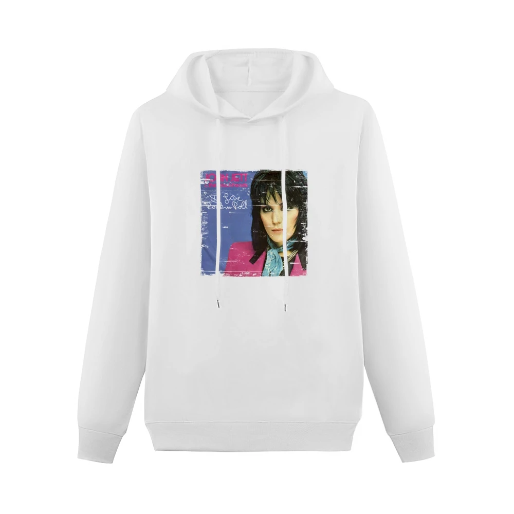 Joan Jett I Love Rock And Roll Album Cover Distressed Image Men Hoodie Without Pocket