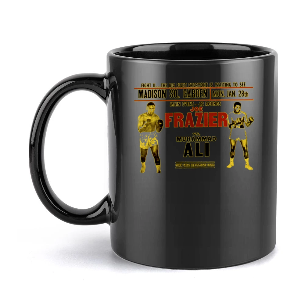Joe Frazier Vs Muhammad Ali II 1974 Black Mug