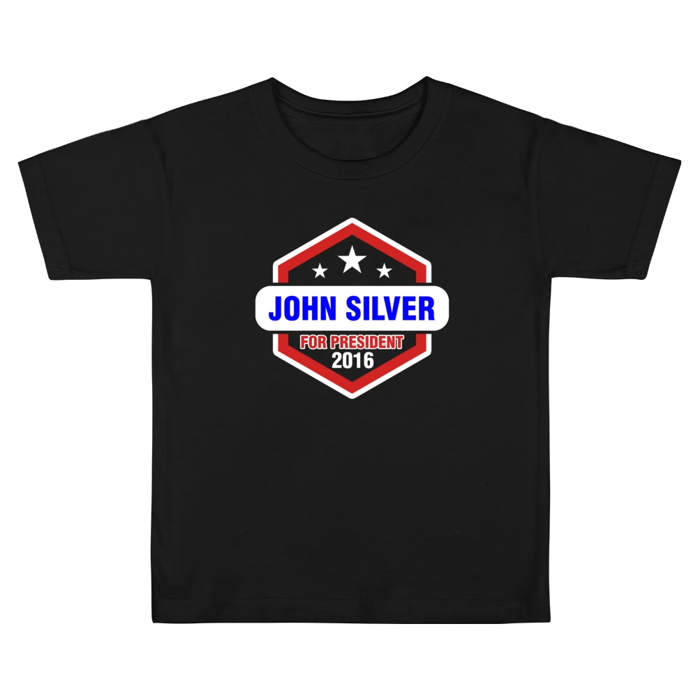 John Silver For President 2016 Black Sails TV Show Kids Boys Girls T-Shirt