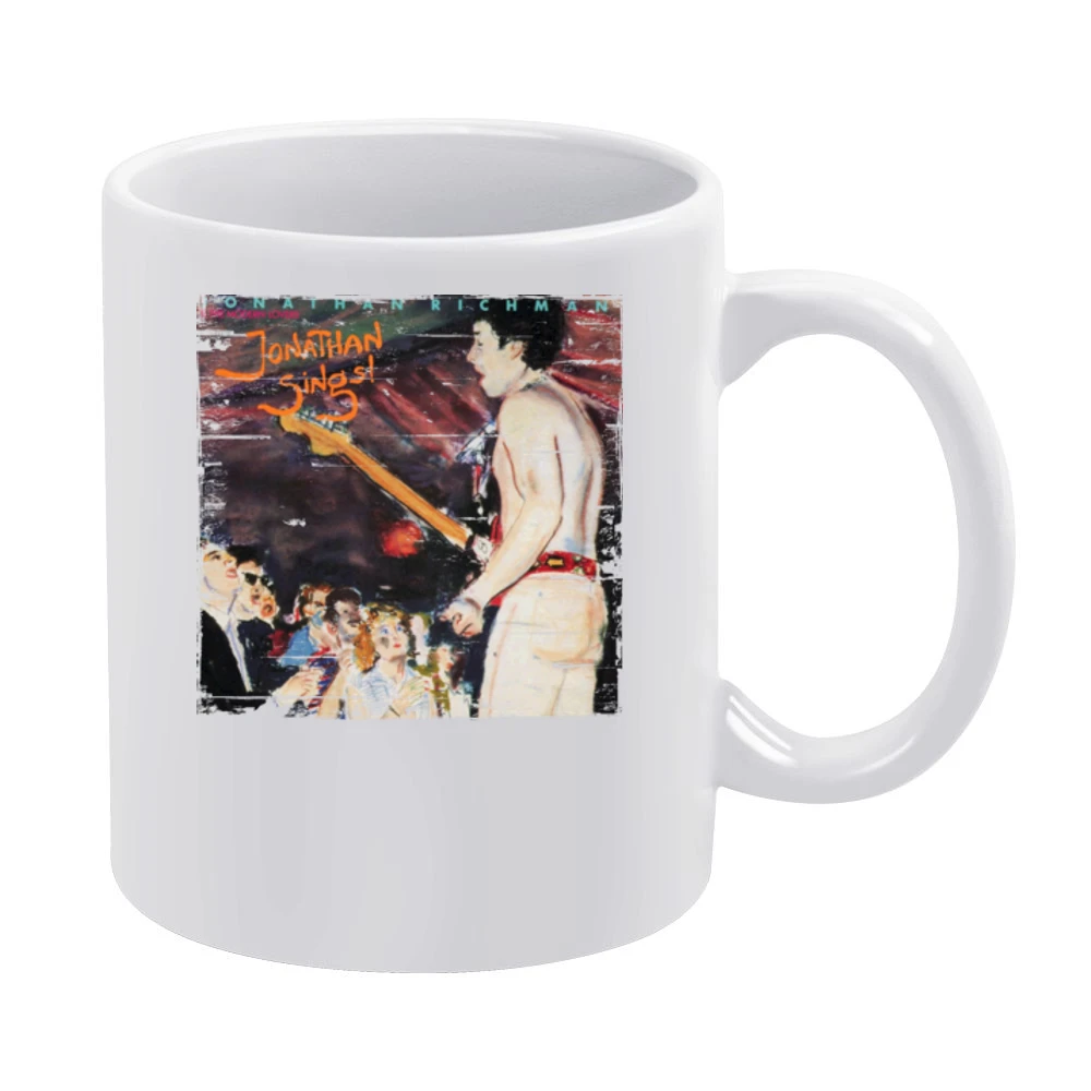 Jonathan Richman Jonathan Sings Album Cover Distressed Image White Mug