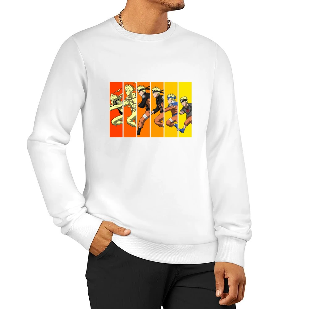 Journey of the Uzumaki Naruto leaf shinobi ninja konoha gakure anime m Men Pullover Sweatshirt