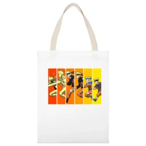 Journey of the Uzumaki Naruto leaf shinobi ninja konoha gakure anime m White Canvas Tote Shopping Bag