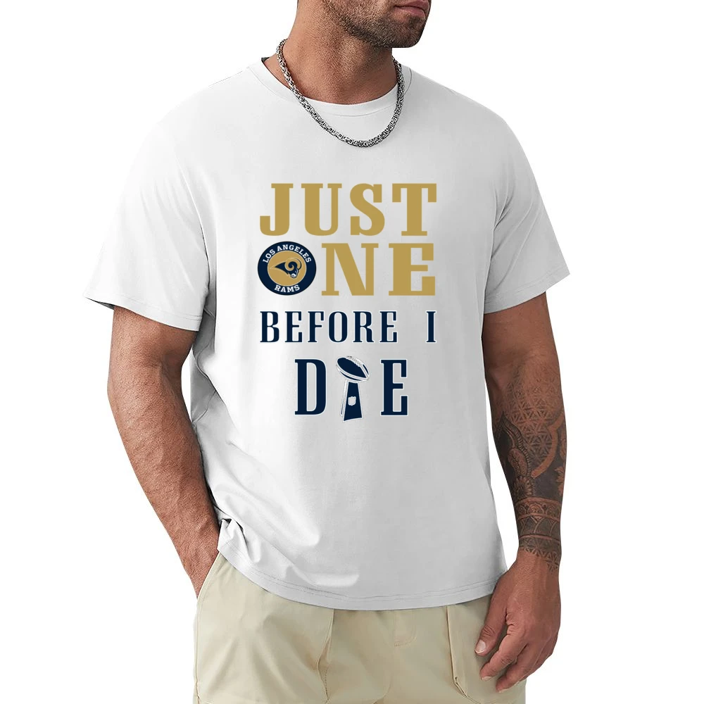 Just One Before I Die Rams Football Team Premium Men T-shirt