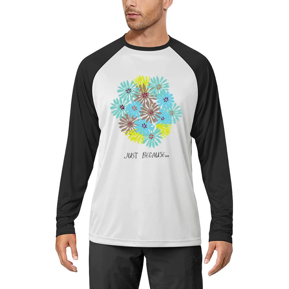 Just because blooming colour flowers Men Long Sleeve T-Shirt