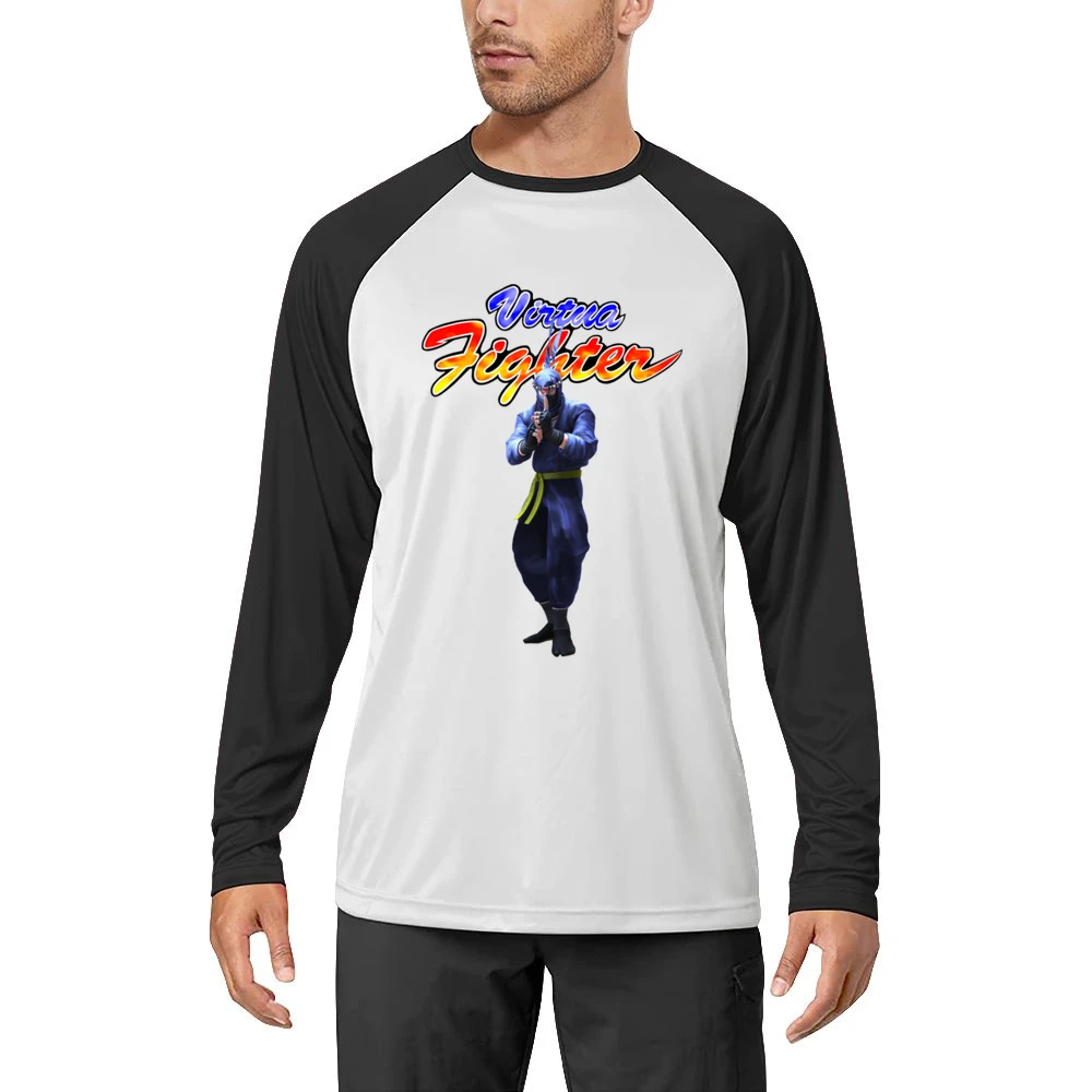Kage Maru Virtua Fighter Arcade Fighting Retro Video Game Character Fa Men Long Sleeve T-Shirt