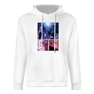 Kakashi hatake Obito Uchiha 2 sharingan eyes kamui Naruto shippuden a European Size Men Hoodie