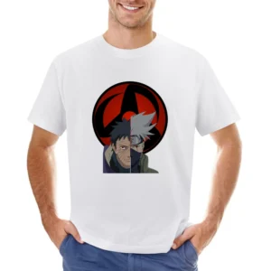 Kamui eyes sharingan Tobi Uchiha Hatake Kakashi magenkyo Naruto anime Asian Size Men T-Shirt