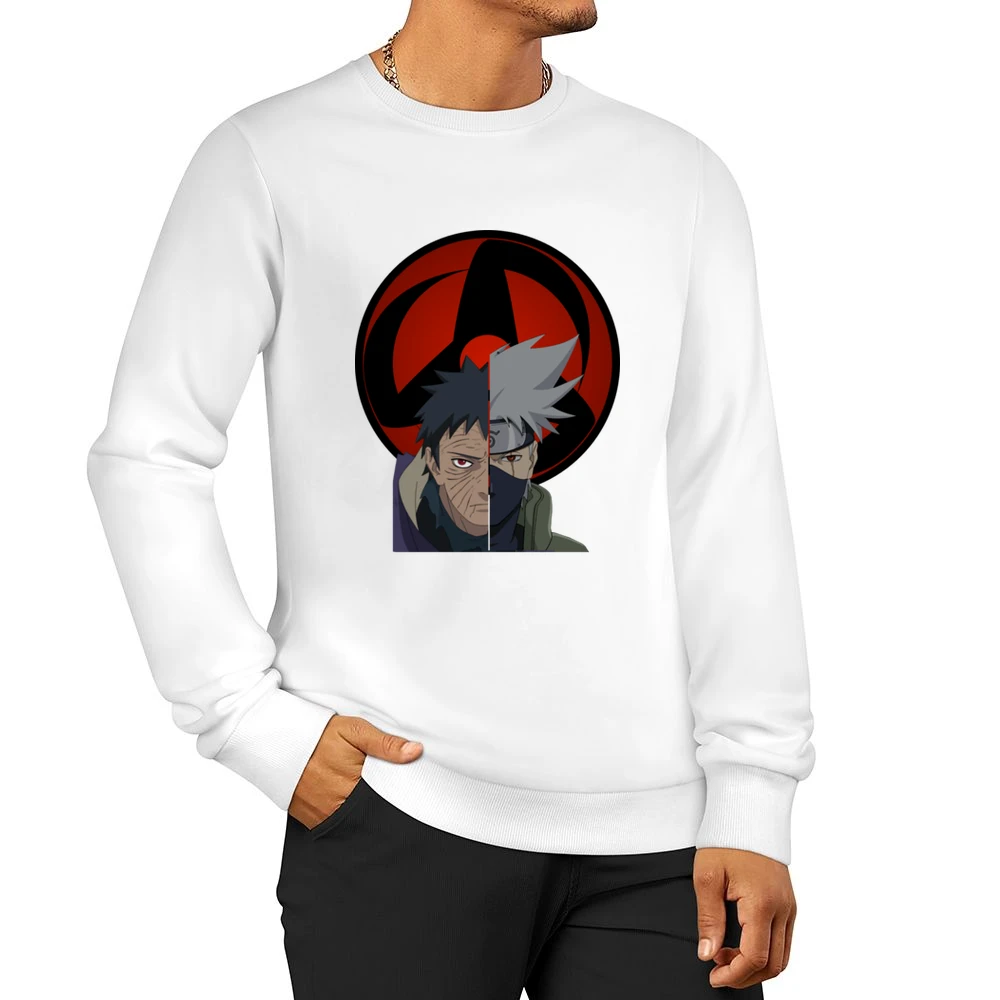 Kamui eyes sharingan Tobi Uchiha Hatake Kakashi magenkyo Naruto anime Men Pullover Sweatshirt