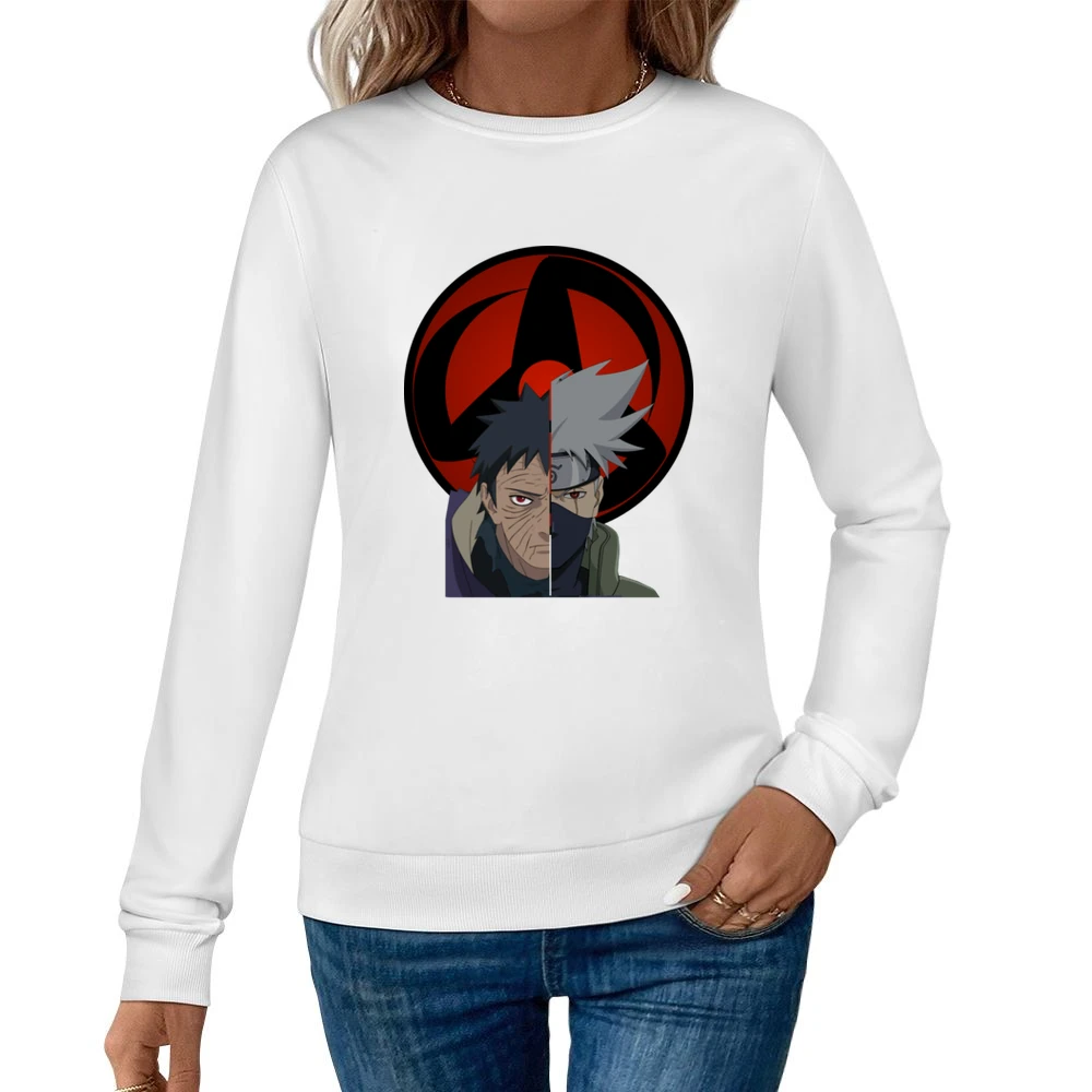 Kamui eyes sharingan Tobi Uchiha Hatake Kakashi magenkyo Naruto anime Women Pullover Sweatshirt
