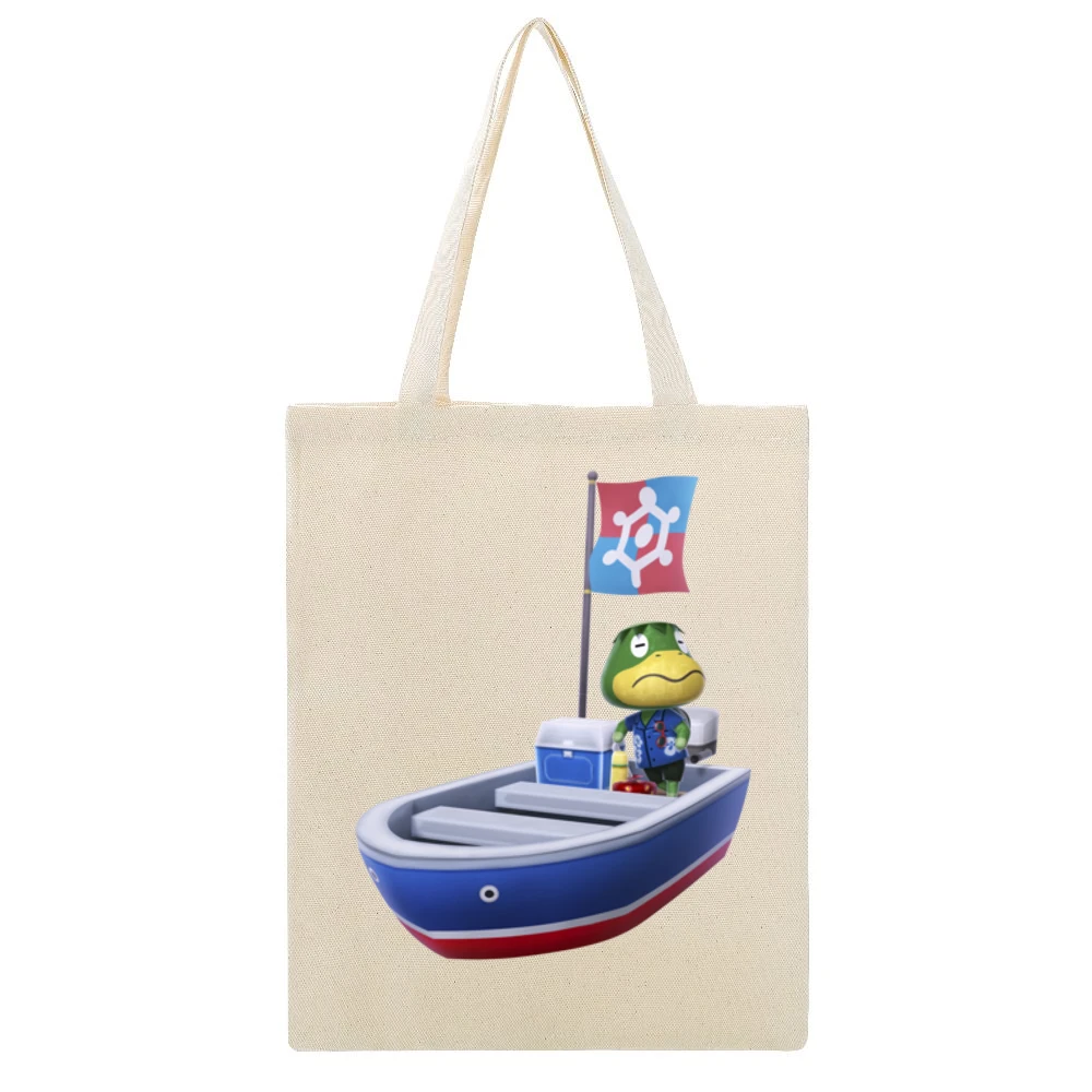 Kapp'n Boat From Animal Crossing Nintendo Character Video Game Beige Canvas Tote Shopping Bag