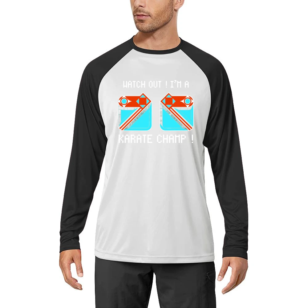 Karate Champ Video Game Retro 80s Men Long Sleeve T-Shirt