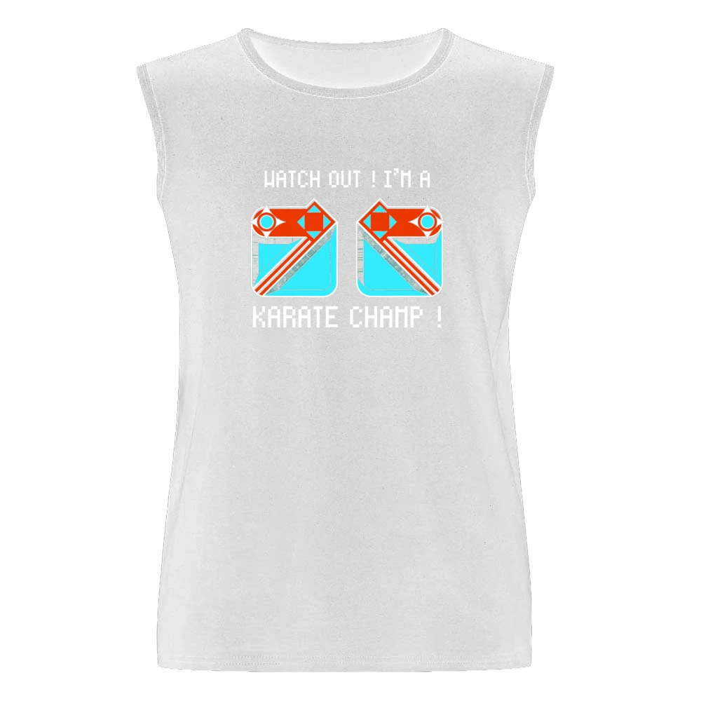 Karate Champ Video Game Retro 80s Men Sleeveless T-Shirt