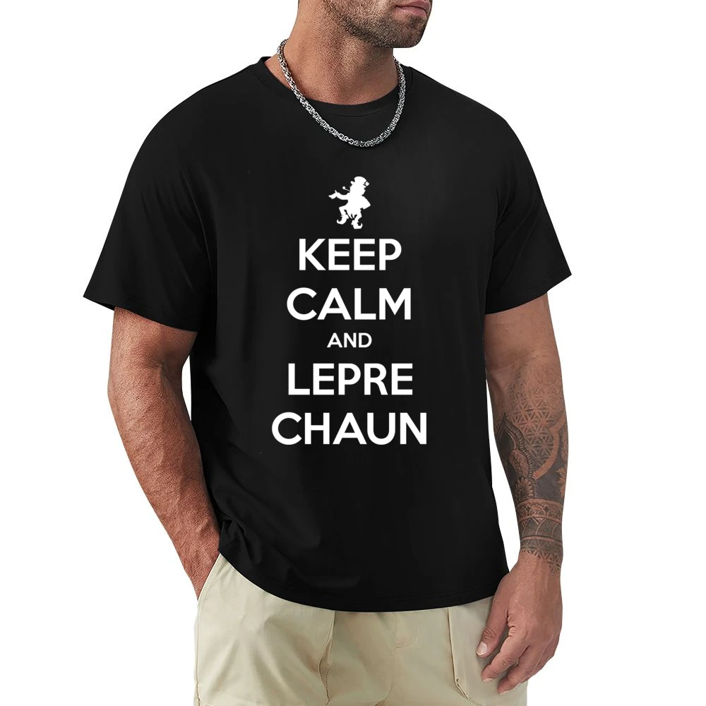 Keep Calm And Leprechaun Funny St Patricks Day Premium Men T-shirt
