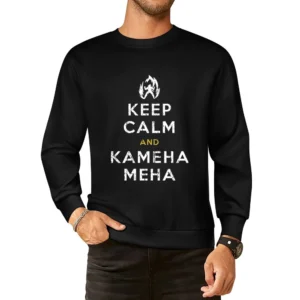 Keep Calm and Kamehameha Dragon Ball Z Funny Anime TV Show European Size Pullover Sweater