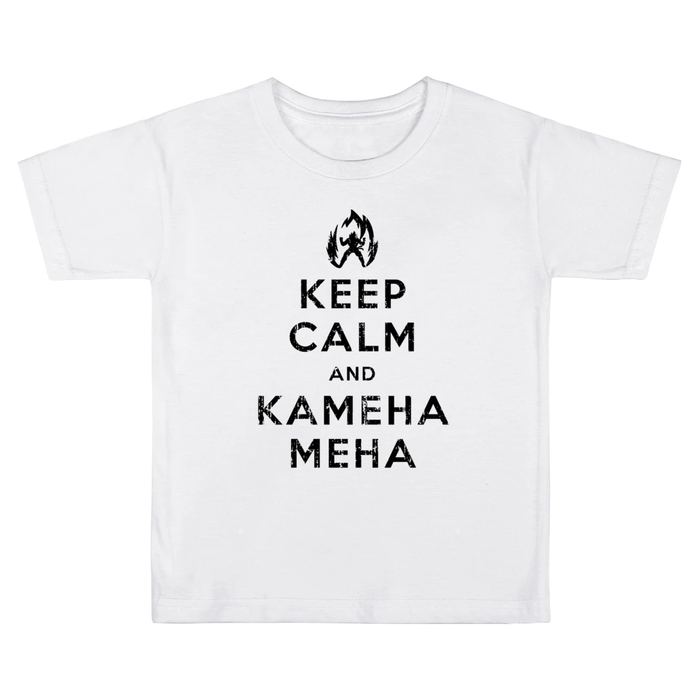 Keep Calm and Kamehameha Dragon Ball Z Funny Anime TV Show Kids Boys Girls T-Shirt