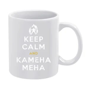 Keep Calm and Kamehameha Dragon Ball Z Funny Anime TV Show White Mug