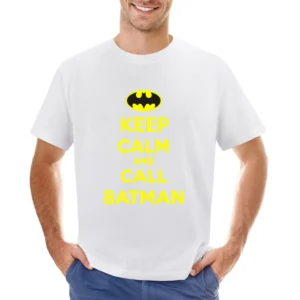 Keep Calm and call Batman Asian Size Men T-Shirt
