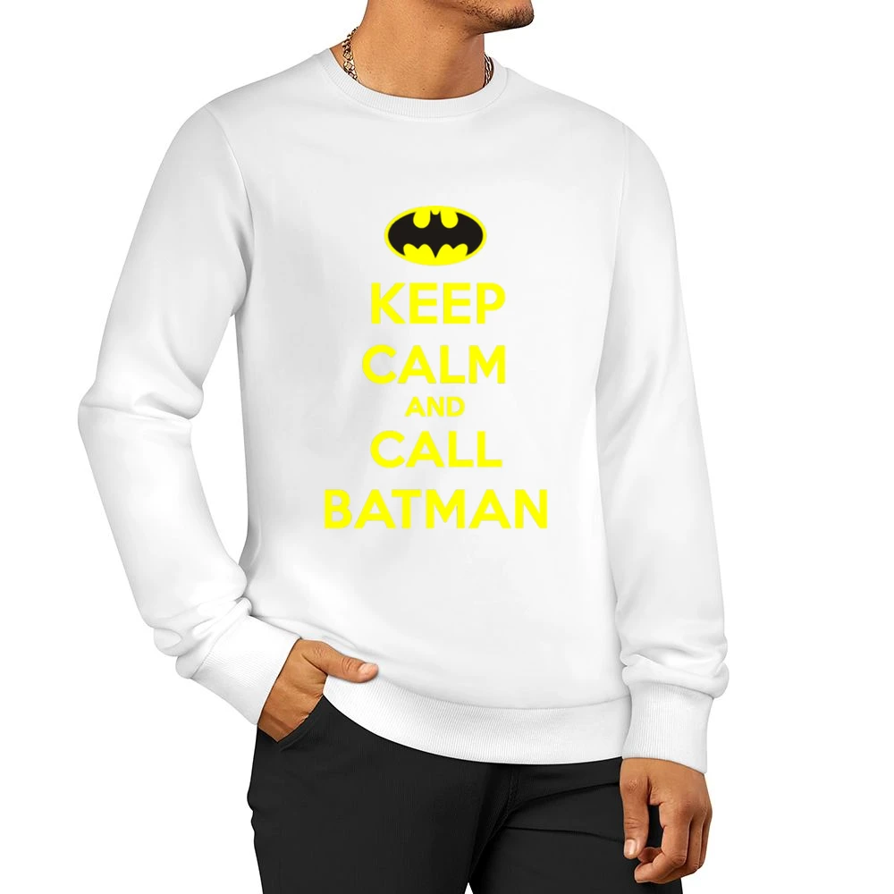 Keep Calm and call Batman Men Pullover Sweatshirt