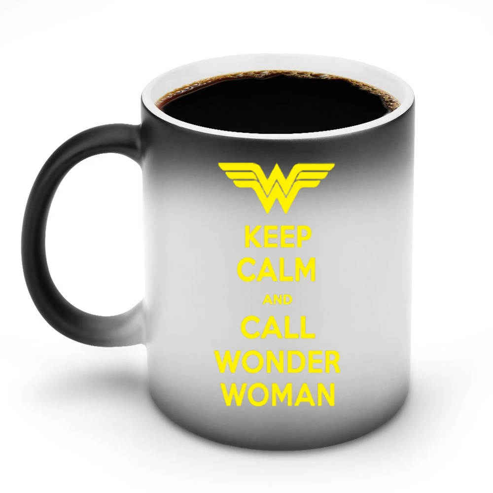 Keep Calm and call Wonder Woman Discoloration Mug