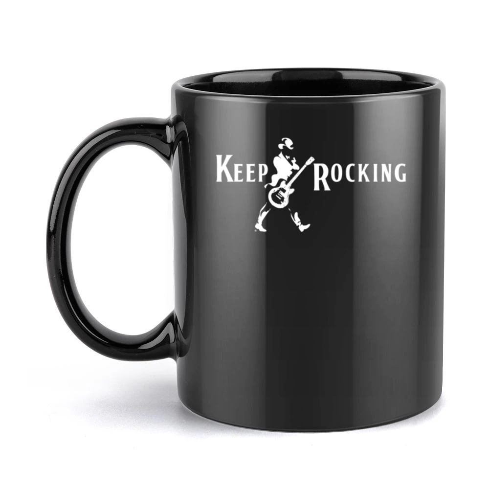 Keep Rocking Fun Parody Rock N Roll Walker Alcohol Party Graphic Tee S Black Mug