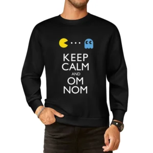 Keep calm and Om Nom European Size Pullover Sweater