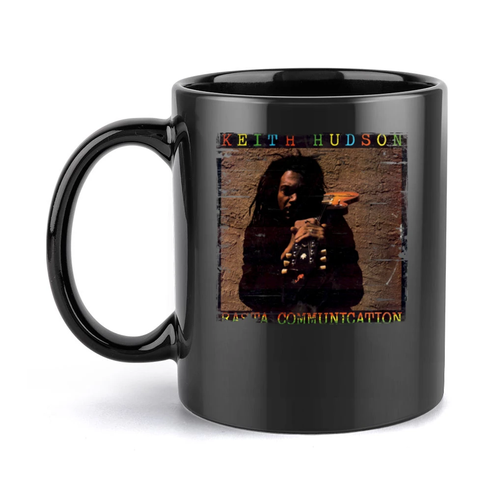 Keith Hudson Rasta Communication Album Cover Distressed Image Black Mug