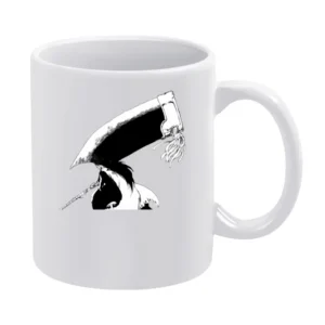 Kenpachi Zaraki captain of the 11th Division in the Gotei 13 bleach an White Mug