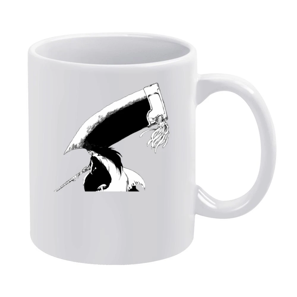 Kenpachi Zaraki captain of the 11th Division in the Gotei 13 bleach an White Mug