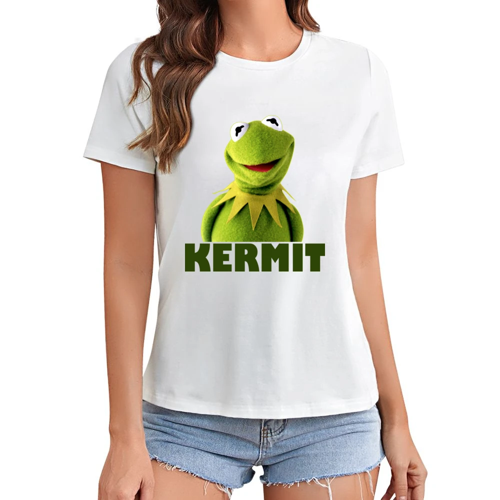 Kermit The Frog Asian Size Women Ladies T-shirt
