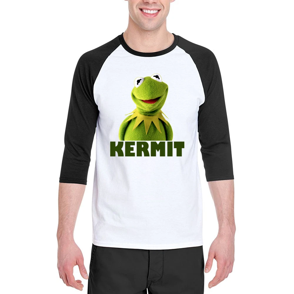 Kermit The Frog Men 3/4 Sleeve T-Shirt