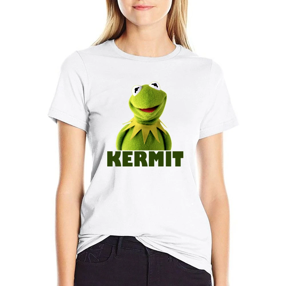 Kermit The Frog US Size Women Ladies T-shirt