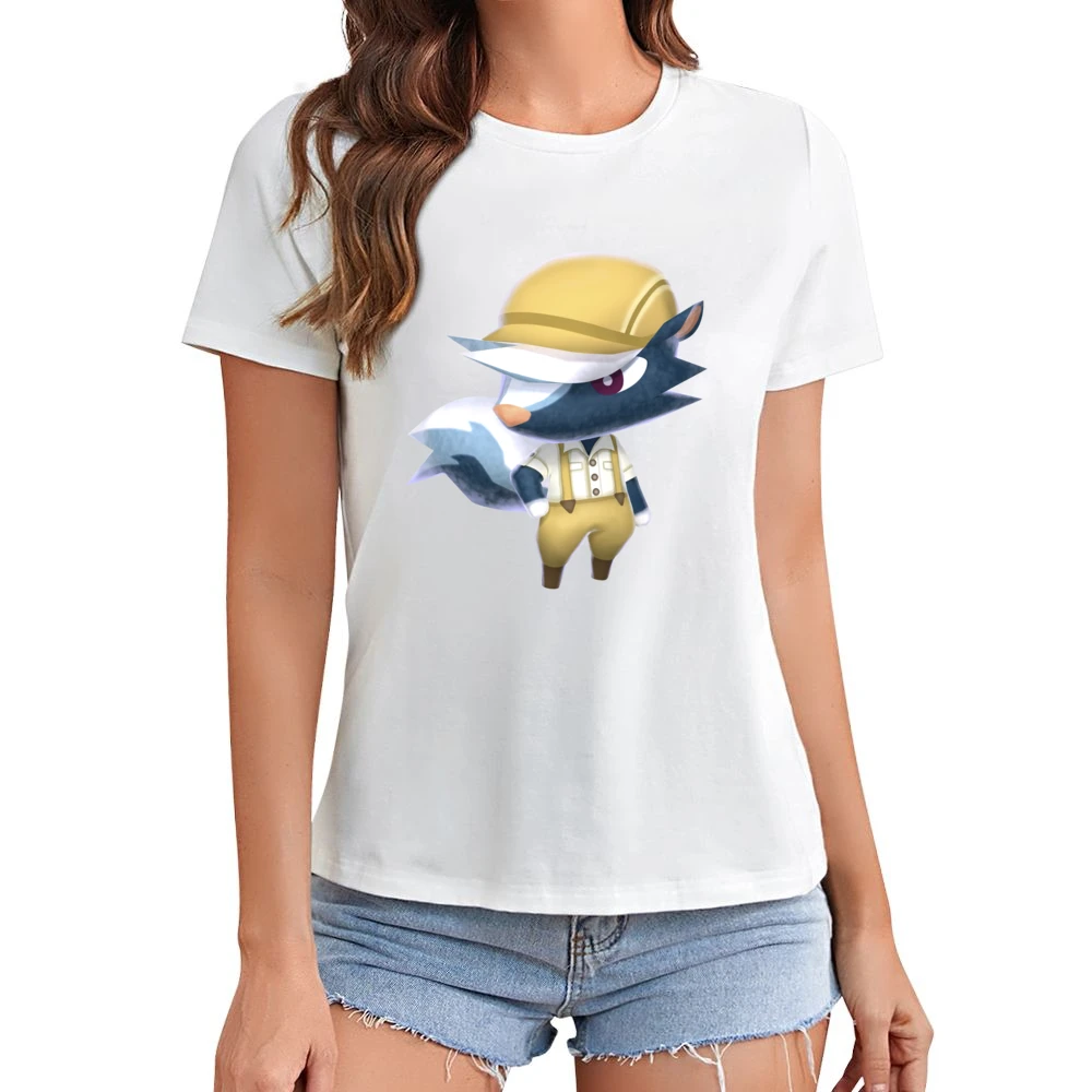 Kicks From Animal Crossing Nintendo Character Video Game Asian Size Women Ladies T-shirt