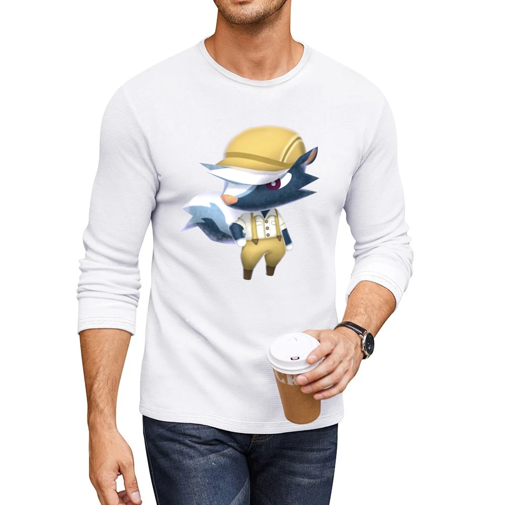 Kicks From Animal Crossing Nintendo Character Video Game Men CrewNeck Long Sleeve T-Shirt