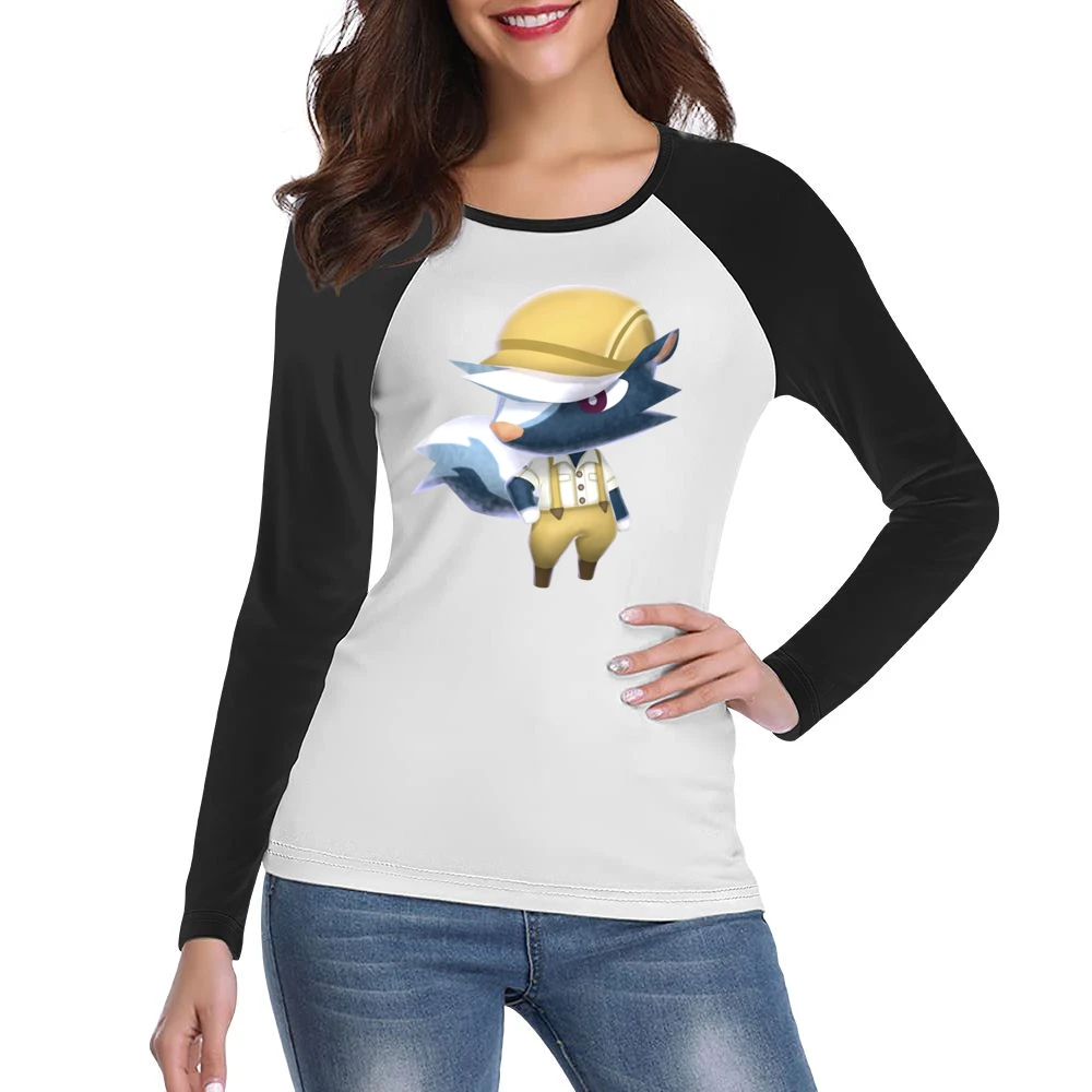 Kicks From Animal Crossing Nintendo Character Video Game Women Ladies Long Sleeve T-Shirt