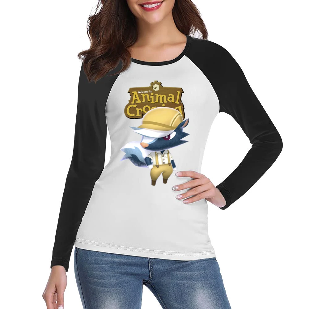 Kicks From Animal Crossing Nintendo Video Game Fan Women Ladies Long Sleeve T-Shirt