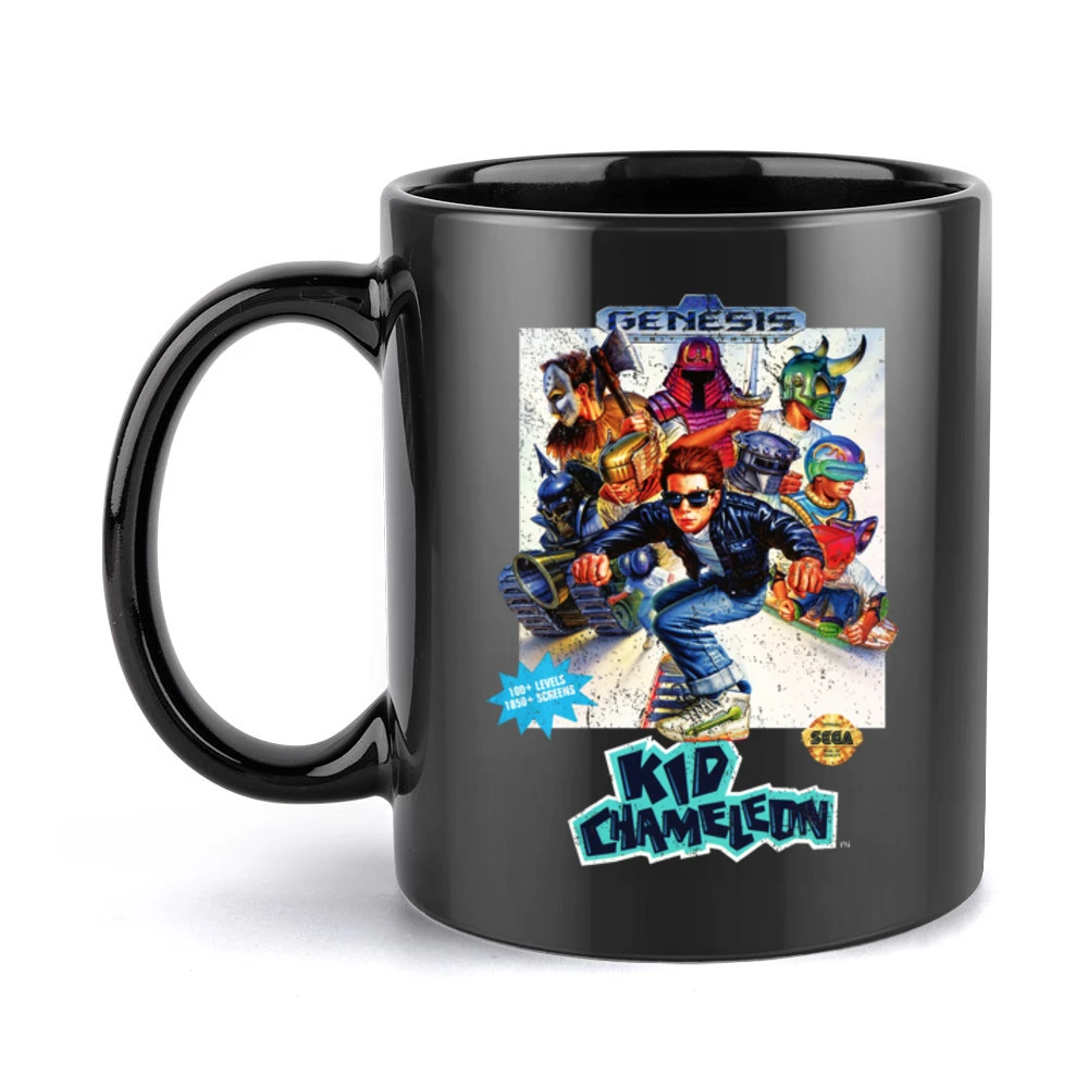 Kid Chameleon Sega Genesis Old School Retro Video Game Fan Distressed Black Mug