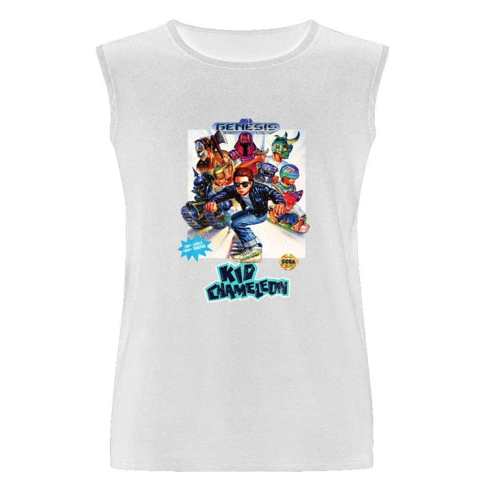 Kid Chameleon Sega Genesis Old School Retro Video Game Fan Distressed Men Sleeveless T-Shirt