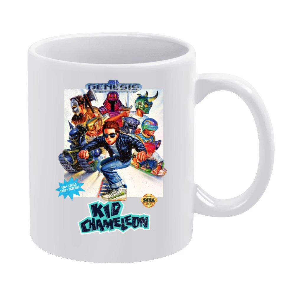 Kid Chameleon Sega Genesis Old School Retro Video Game Fan Distressed White Mug