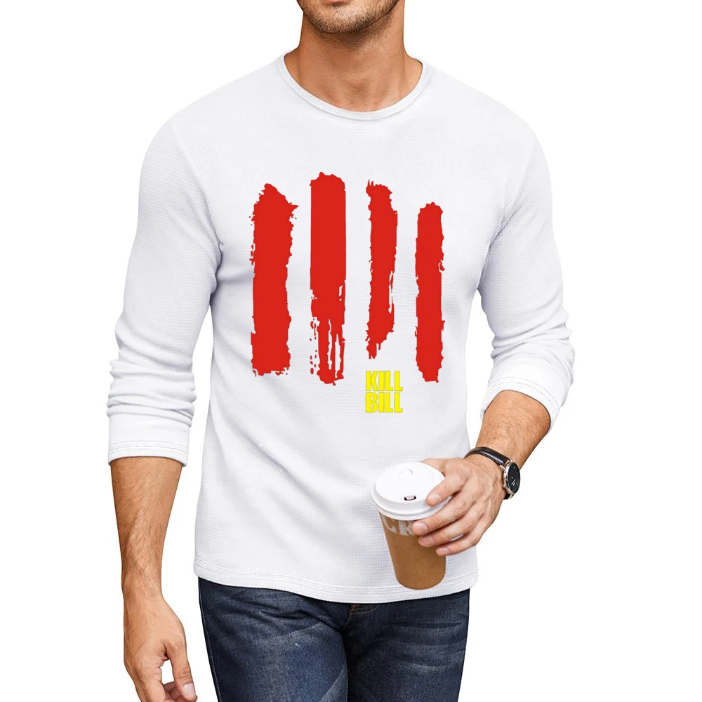 Kill Bill Movies blood Sword Men CrewNeck Long Sleeve T-Shirt