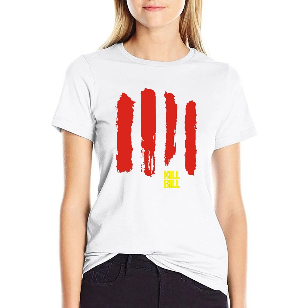 Kill Bill Movies blood Sword US Size Women Ladies T-shirt