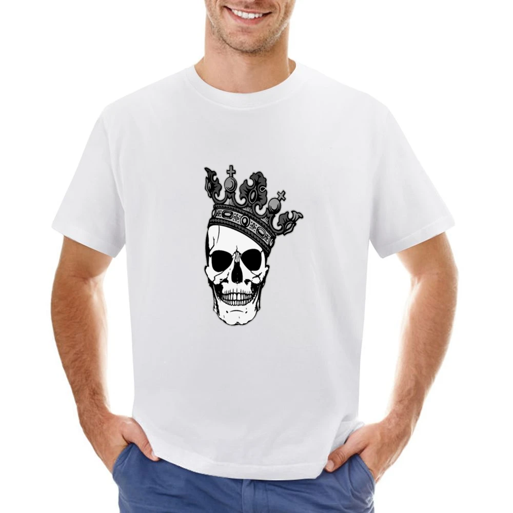 King Skull Tshirt Asian Size Men T-Shirt
