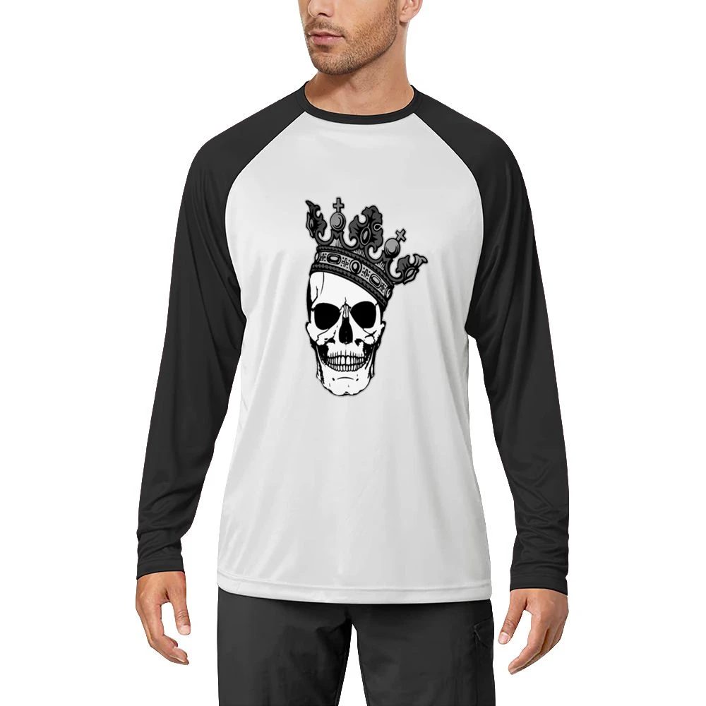 King Skull Tshirt Men Long Sleeve T-Shirt