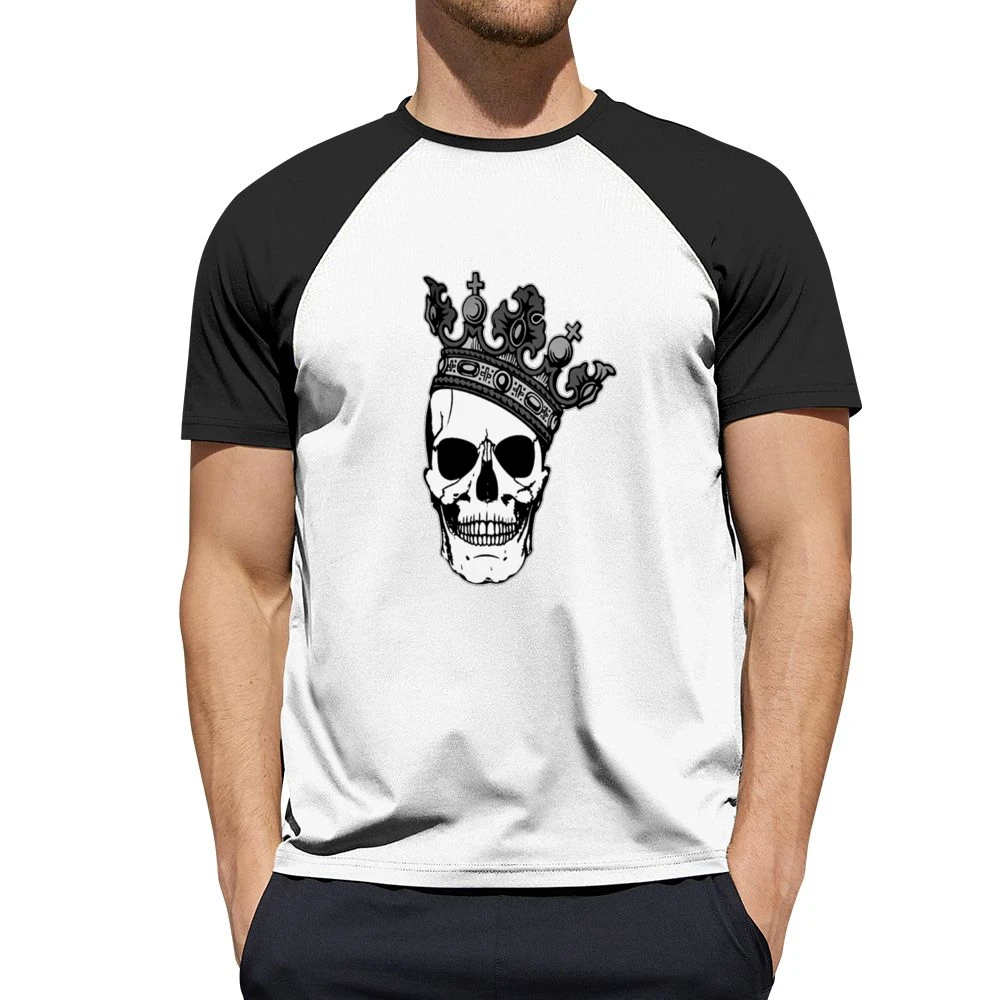 King Skull Tshirt Men Short Sleeve T-Shirt
