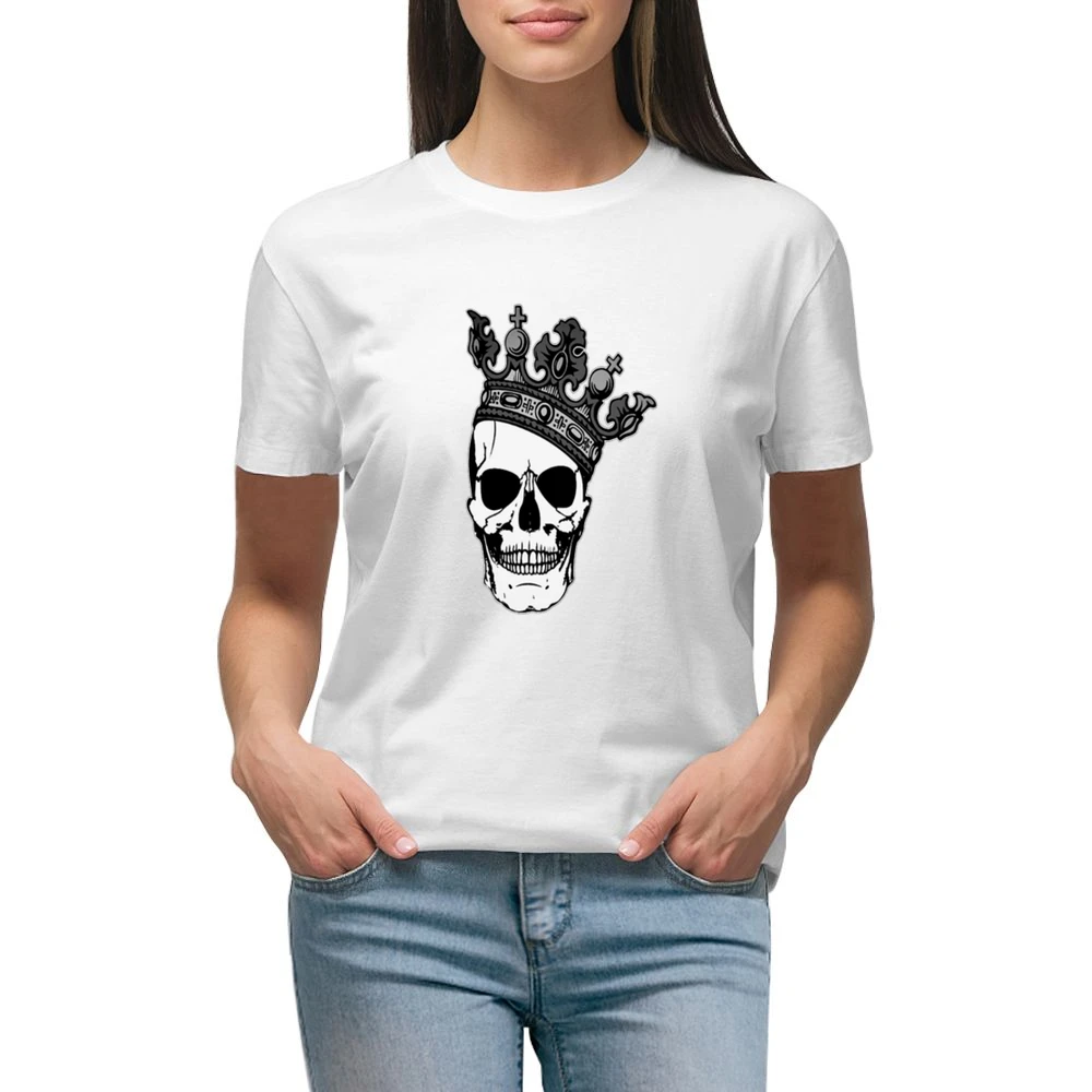 King Skull Tshirt Premium Women Ladies T-shirt