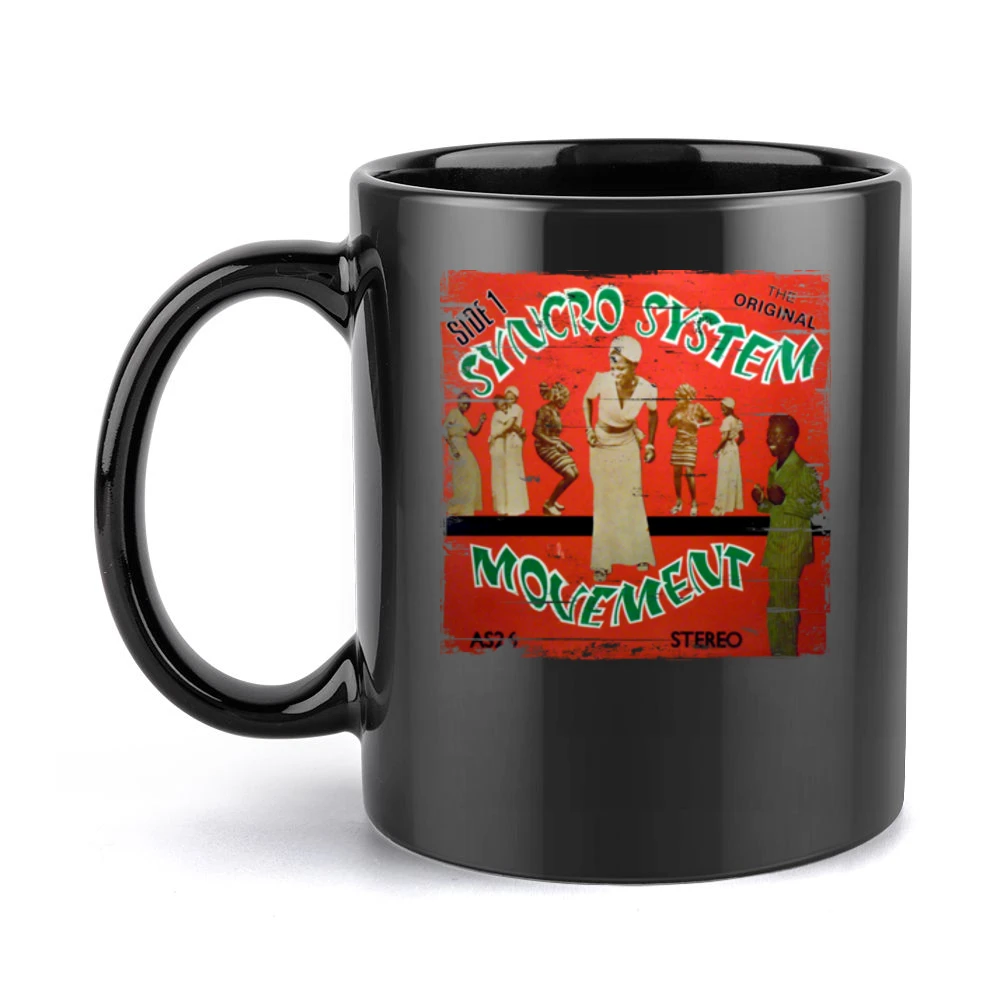 King Sunny Ade Synchro System Album Cover Distressed Image Black Mug