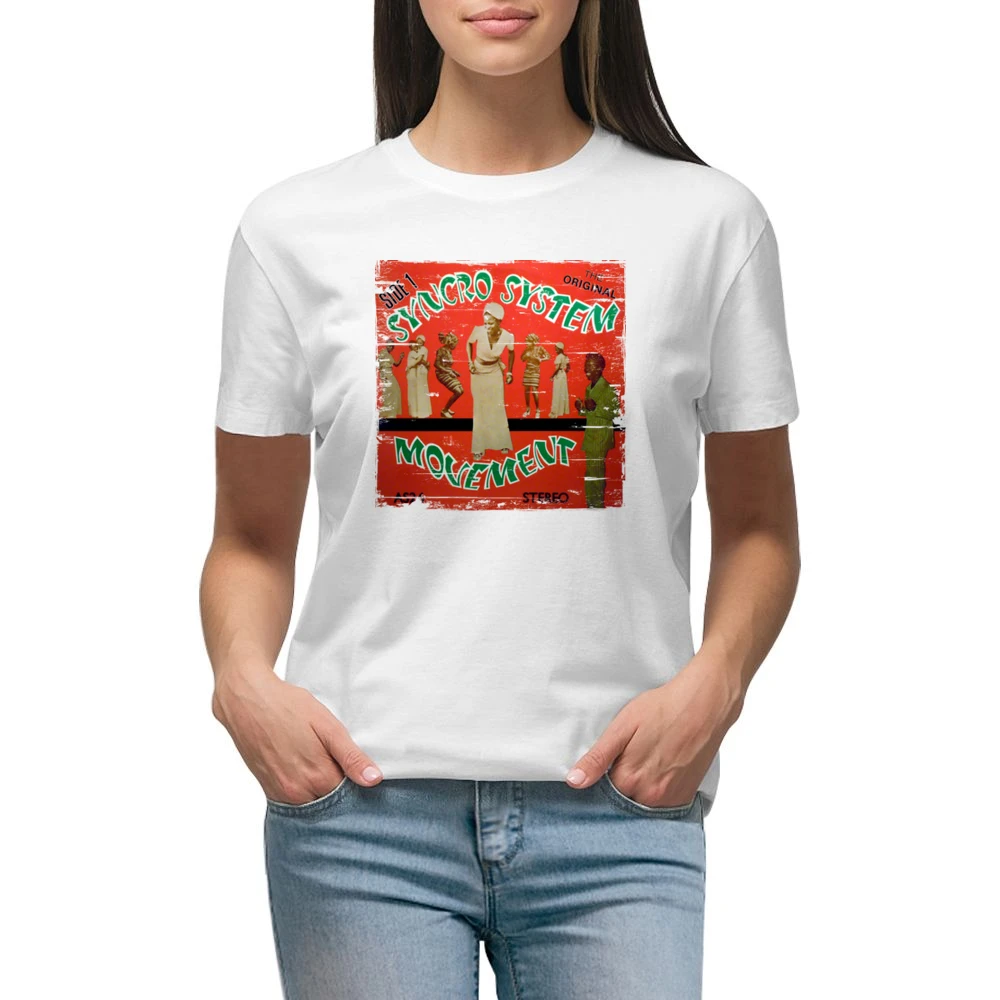 King Sunny Ade Synchro System Album Cover Distressed Image Premium Women Ladies T-shirt