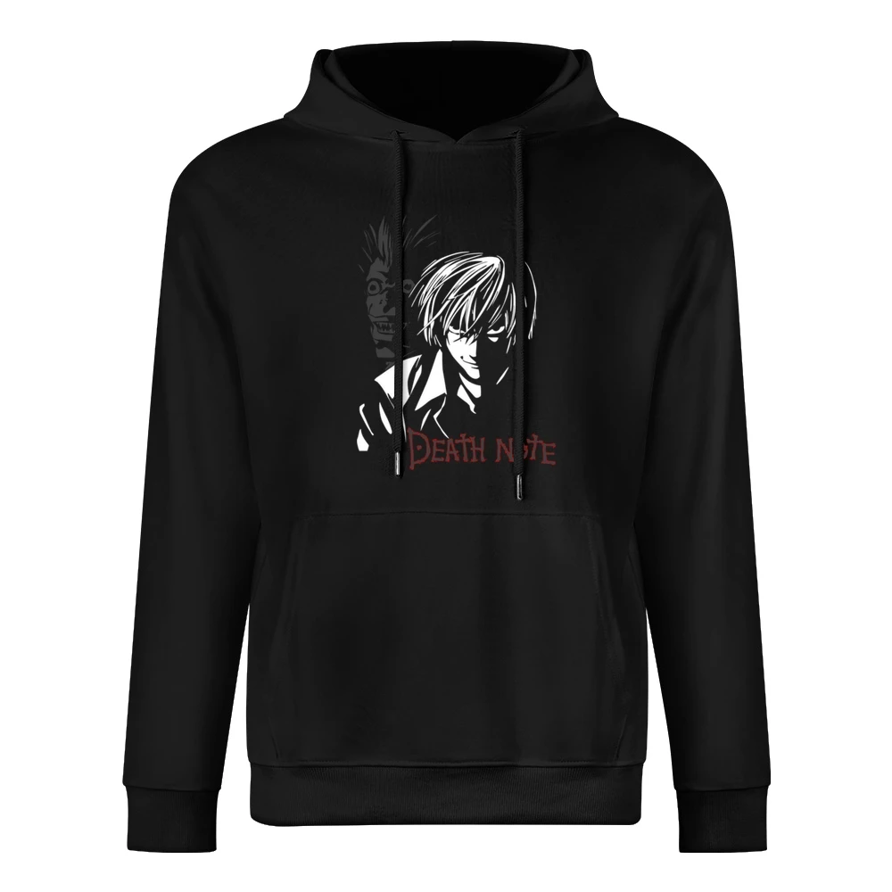 Kira light yagami shinigami ryuuk death note anime manga European Size Men Hoodie