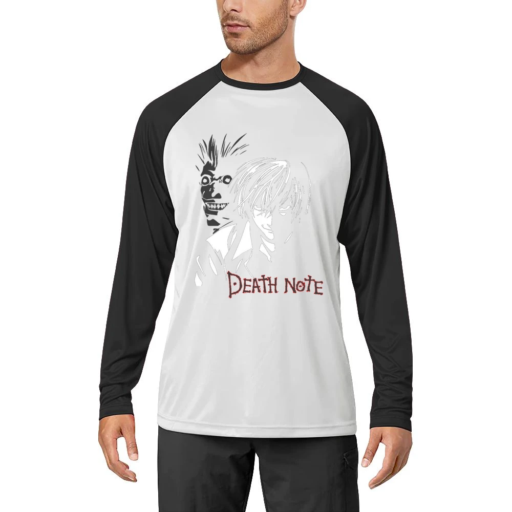 Kira light yagami shinigami ryuuk death note anime manga Men Long Sleeve T-Shirt