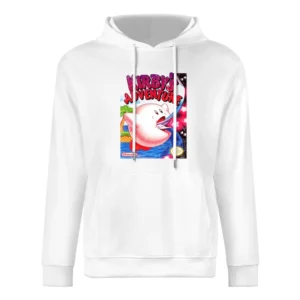 Kirbys Adventure Nes Nintendo Old School Retro Video Game Fan Distress European Size Men Hoodie