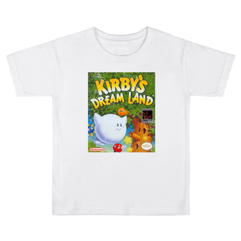 Kirbys Dream Land Game Boy Nintendo Old School Retro Video Game Fan Di Kids Boys Girls T-Shirt